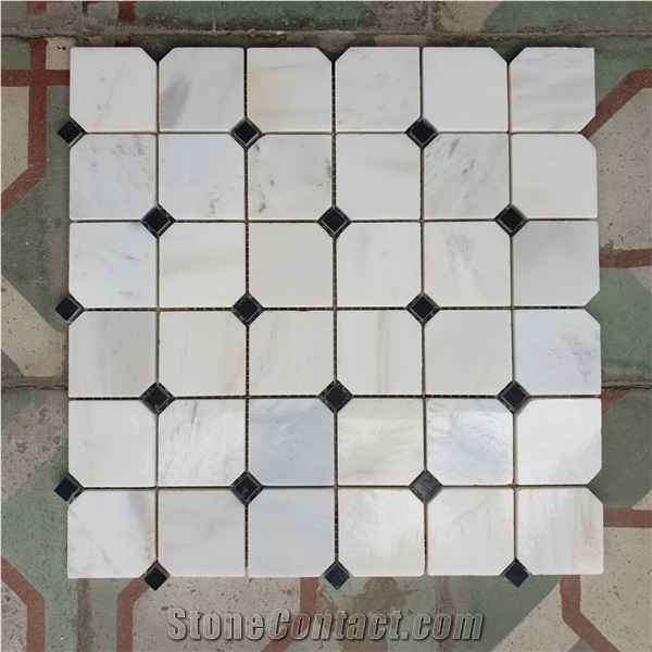 Crystal White Marble Mosaic/Vietnam Stone Mosaic