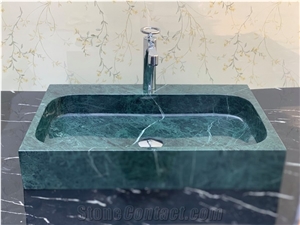 Green Marble Vessel Sink/Wash Basin/Wash Bowls/Rectangle Basins