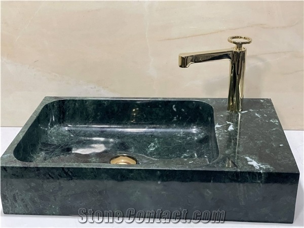Green Marble Vessel Sink/Wash Basin/Wash Bowls/Rectangle Basins