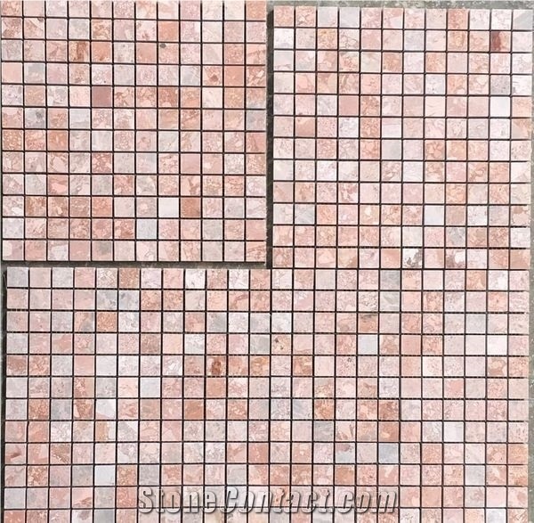 Pink Stone Mosaic Tiles