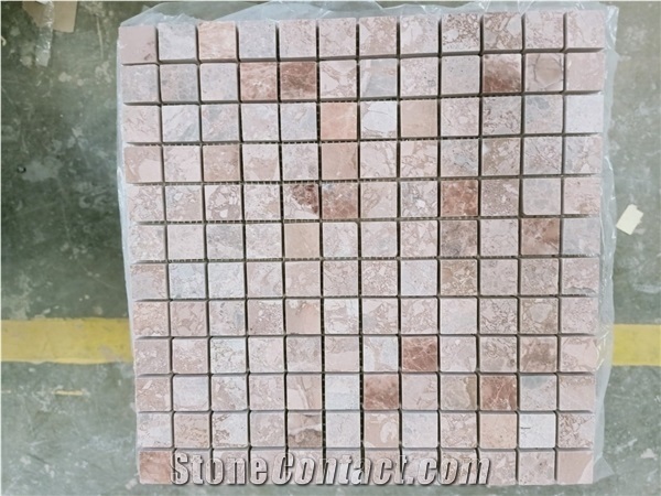 Pink Stone Mosaic Tiles