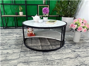 White Marble Tea Table T01/ Marble Table Top