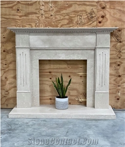 Crema Nuova Marble Fireplace