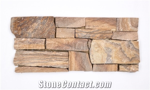 Rainbow Sandstone Cultured Stone Ledge Stone Wall Panels