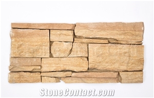 Teak Sandstone Cultured Stone Wall Panel