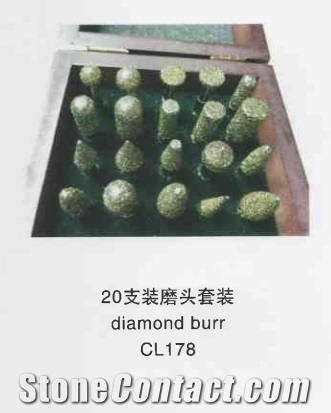 Diamond Burr, 20Pcs/Set, Cl178