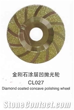 Diamond Coated Concave Polishing Wheel Cl027