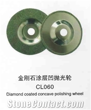 Diamond Coated Concave Polishing Wheel Cl060