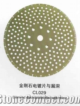 Diamond Electroplated Cutting Disc With Holes Cl029