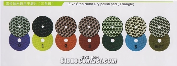 Five-Step General Nano Dry Polishing Pads (Triangle)