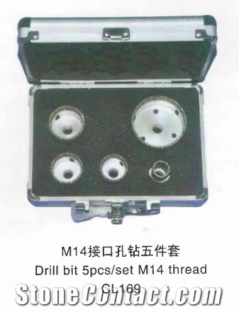 M14 Thread Drill Bit, 5Pcs/Set, Cl169