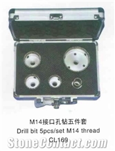 M14 Thread Drill Bit, 5Pcs/Set, Cl169