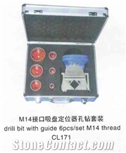 M14 Thread Drill Bit With Positioner, 6Pcs/Set, Cl171