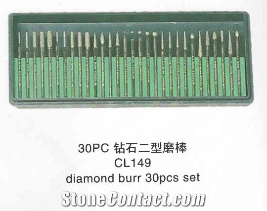 Type 2 30Pcs Diamond Burr Set Cl149