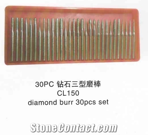 Type 3 30Pcs Diamond Burr Set Cl150