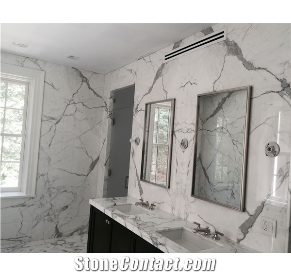 Calacatta Carrara Residential Bathroom Tops, Bathroom Design