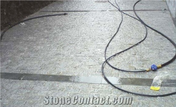 Spanish Grey Granite Cobble Stone, Paving Stone