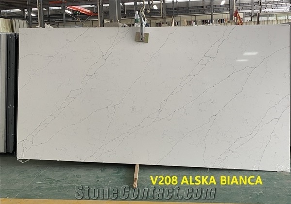 Carrara Quartz Stone Engineered Stone Slabs