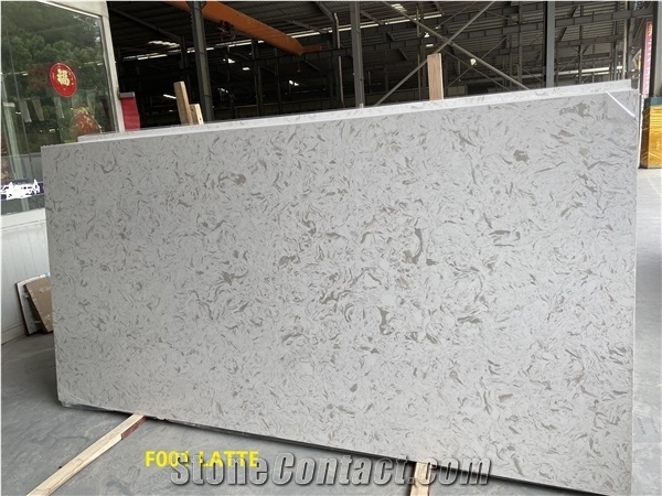 White Quartz Engineered Stone Slabs