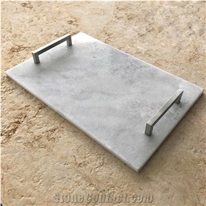 Marble Trays Rectangular with Handles