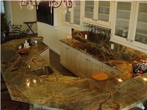 Bidasar Green Marble Kitchen Countertop