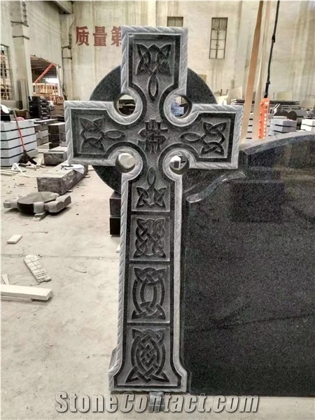 Black Granite Celtic Cross