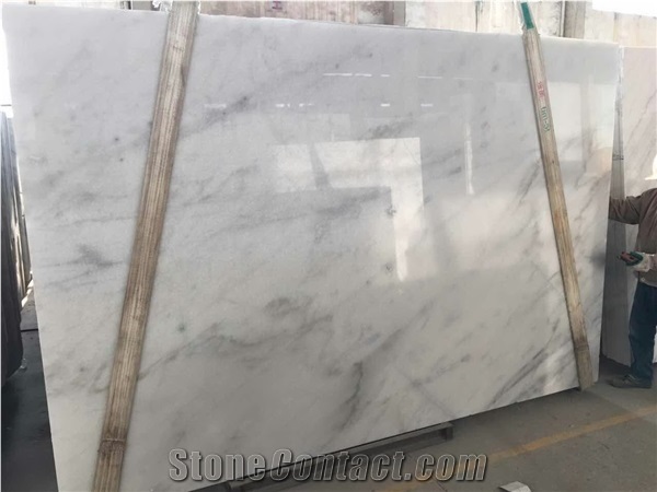 China White Carrara Marble Slab