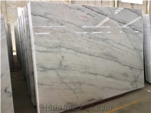 China White Carrara Marble Slab