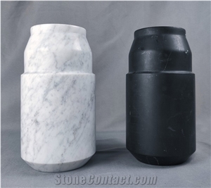 Stone Bucket,Marble Barrel, Pencil Vase, Pen Container
