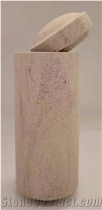 Stone Pen Container, Pencil Vase, Marble Barrel