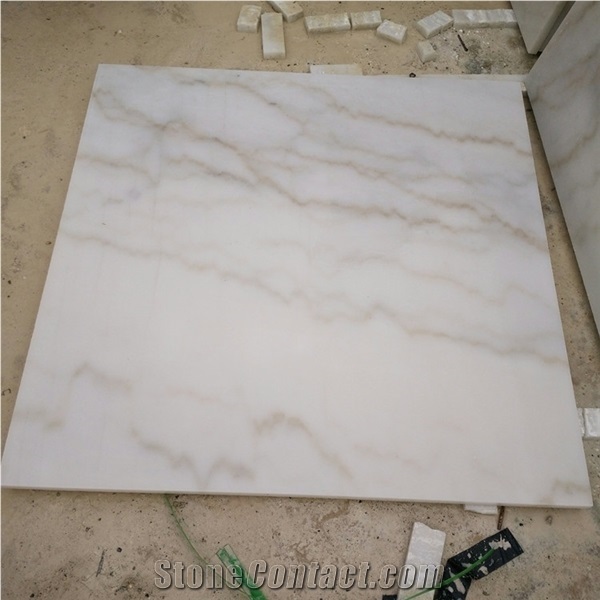 Chinese Landscape Guangxi White Marble Stone Floor Tile
