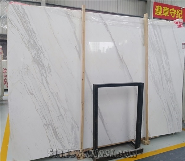 Classical Quarry Nice Quality Volakas White Marble Slabs