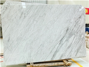 White Marble Bianco Carrara Venato Slab,Carrara White Marble