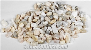 Marble Pebble Stone, Crushed Stone, Gravels