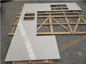 Bianco Carrara Quartz Kitchen Worktops