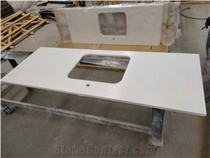 Bianco Carrara Quartz Kitchen Worktops
