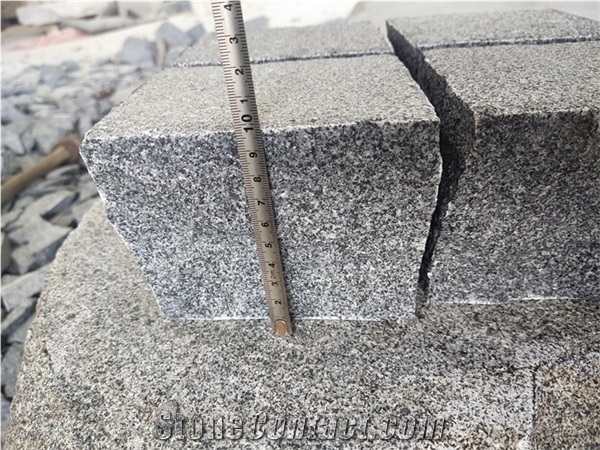 G654 Dark Grey Granite Cube Stone Pavers