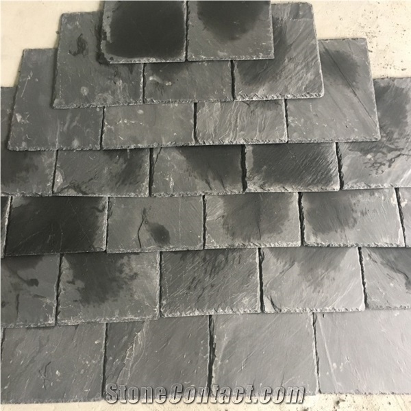 Black Slate Roofing Tile, Natural Slate Roof Tiles