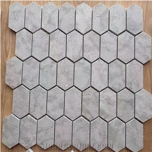 Cindy Grey Marble Mosaic Patterns for Home Decoration