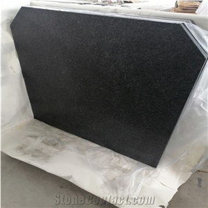 Flamed Black Pearl Granite New G684 Fuding Black Tiles Slab
