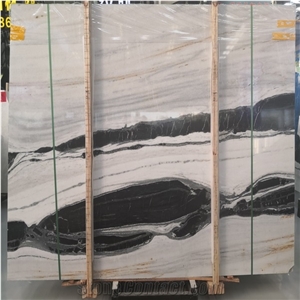 Panda White Chinese Marble Slabs for Wall/Floor