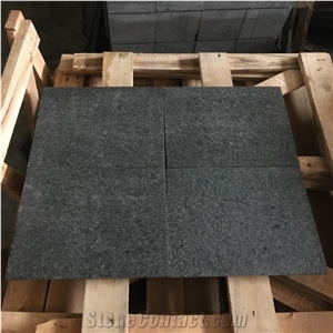 Pearl Black Granite Tiles Flamed for Floor and Wall