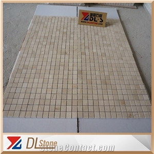 Crema Marfil Marble Chipped Mosaic Wall Tile