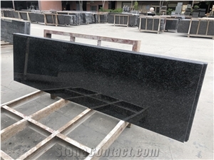 Angola Black Granite Stone Slab Tile Wall Covering