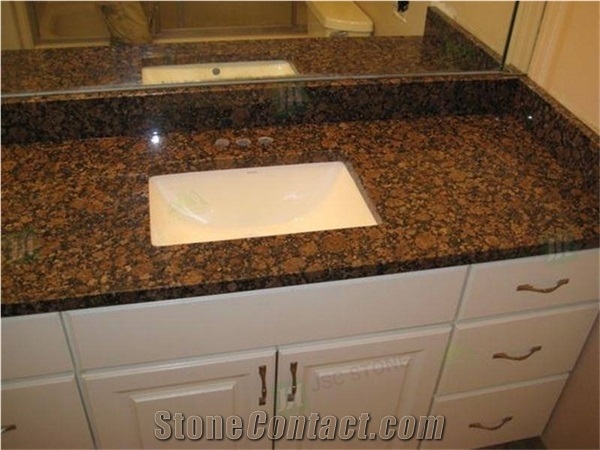 Baltic Brown Granite Bathroom Vanity Top Countertops