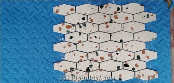 Black/ White/ Beige Quartz Mosaic for Home Decoration Tiles