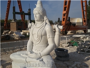 Buddha Priest God Human Statue Sculpture China Marble