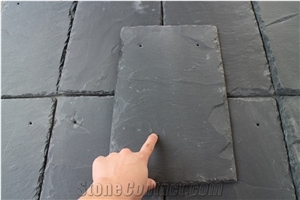 China Black Slate Roofing Tiles