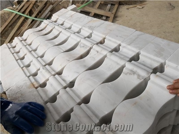 China Guangxi White Marble for Baluster Customized Design