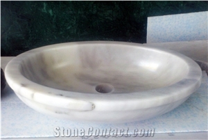 Chinese Cheap White Marble Basin/Sink